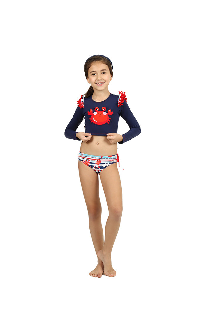 Biquíni Infantil Siri Kids Cropped Manga Longa Karol Sirizinho 39239