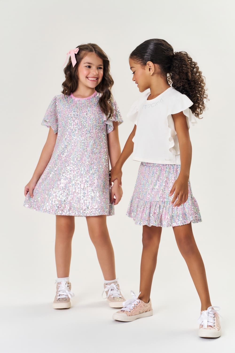 Vestido Infantil Cinti Verão com Paetê