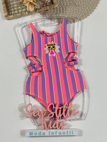 Maiô Infantil Siri Kids Colorido Gabriela Pop 43179