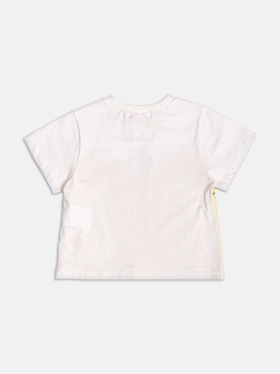 Conjunto Infantil Momi Verão com Saia e Blusa Amarela Bela