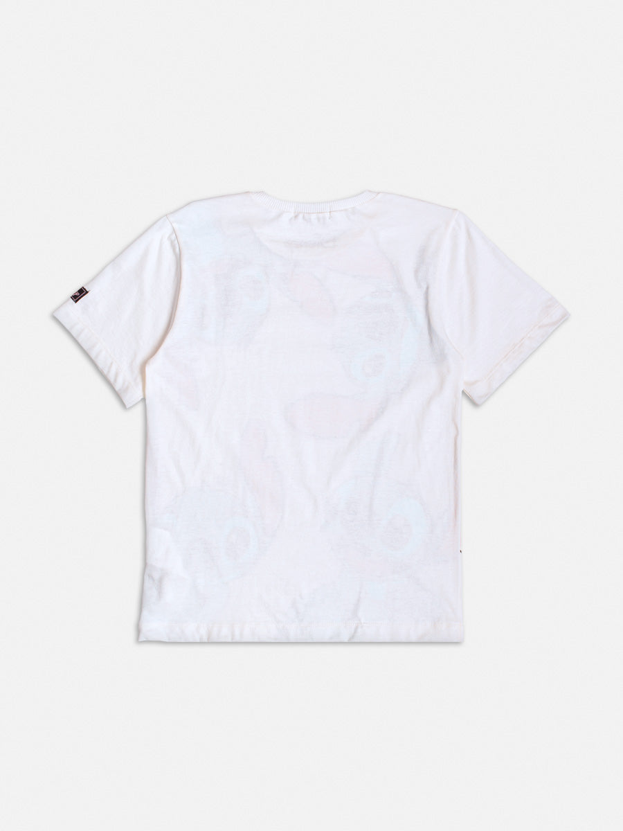Blusa Infantil Momi Branca Stitch Disney
