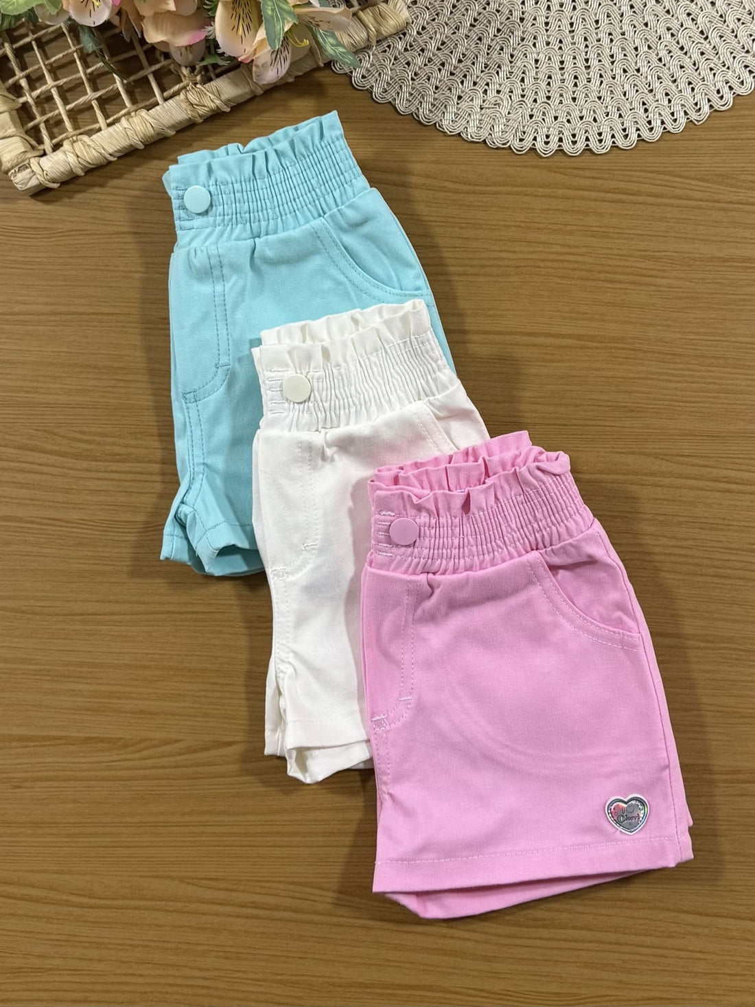 Shorts Infantil Cinti Verão Azul