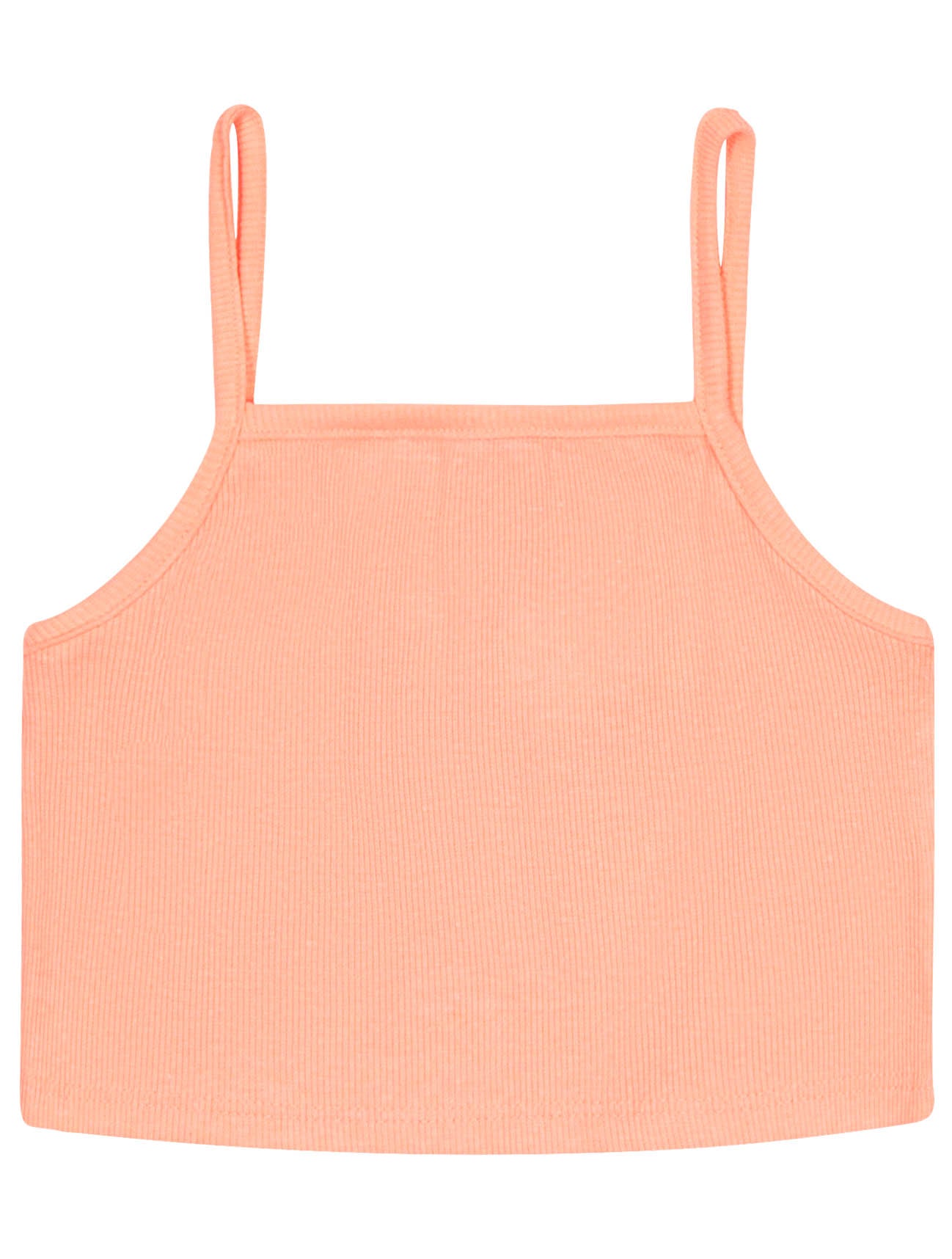 Blusa Infantil Cinti Verão Com Sobreposição Tule Laranja Abacaxi