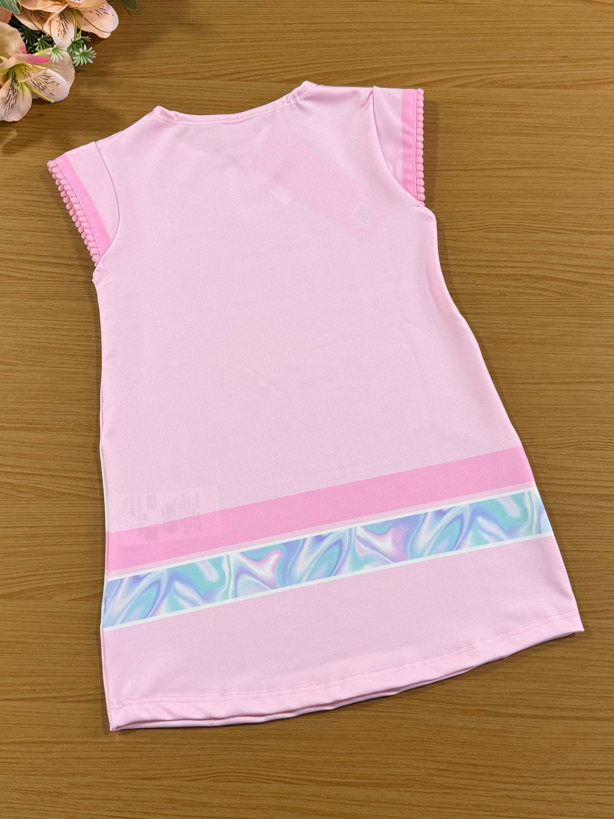 Vestido Infantil Cinti Verão Rosa Ursinhos Happy