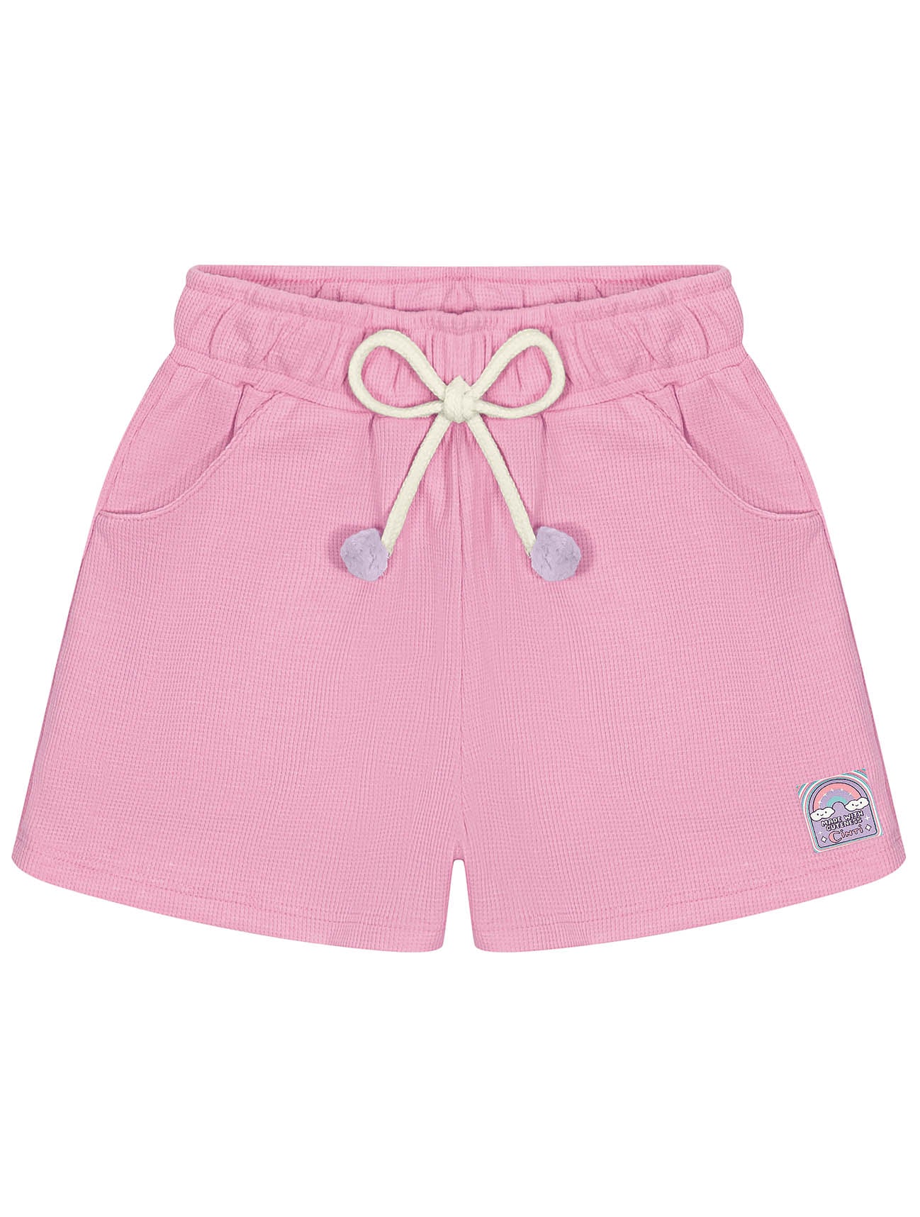 Conjunto Infantil Cinti Verão Shorts Rosa e Blusa Unicórnio