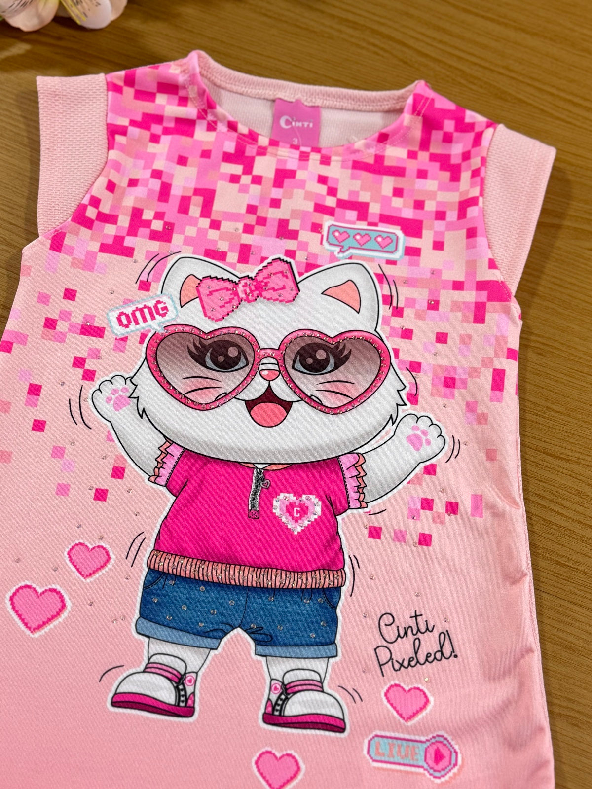 Vestido Infantil Cinti Verão Gatinha