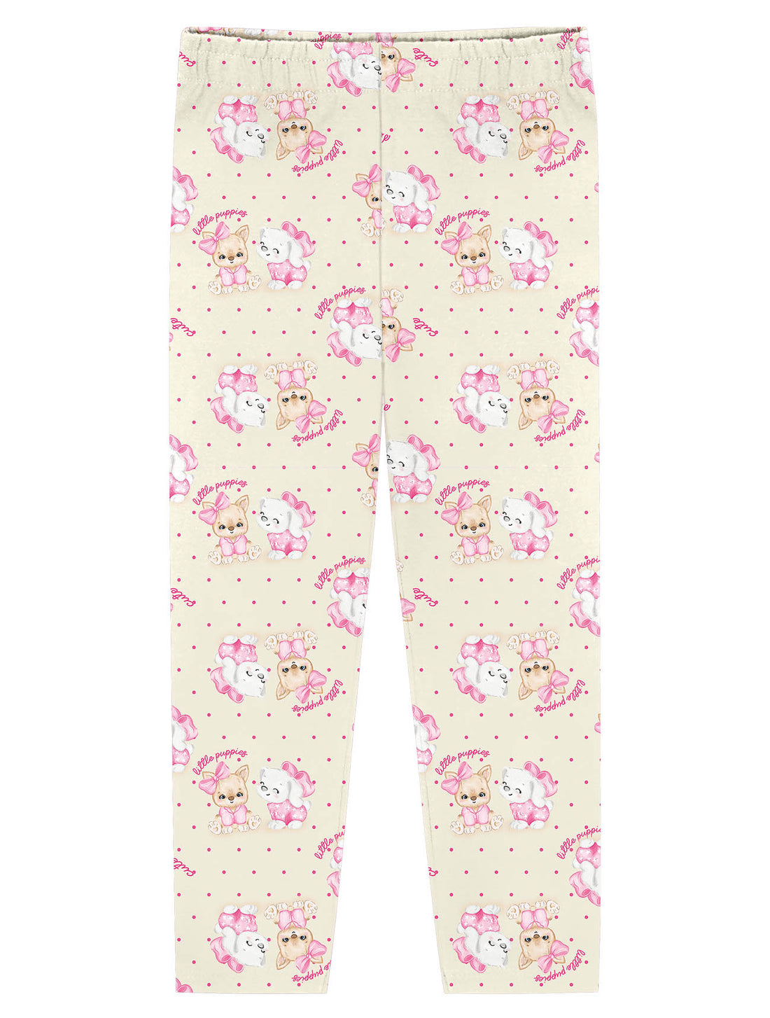 Pijama Infantil Cinti Verão Calça e Blusa Rosa Cachorrinhas