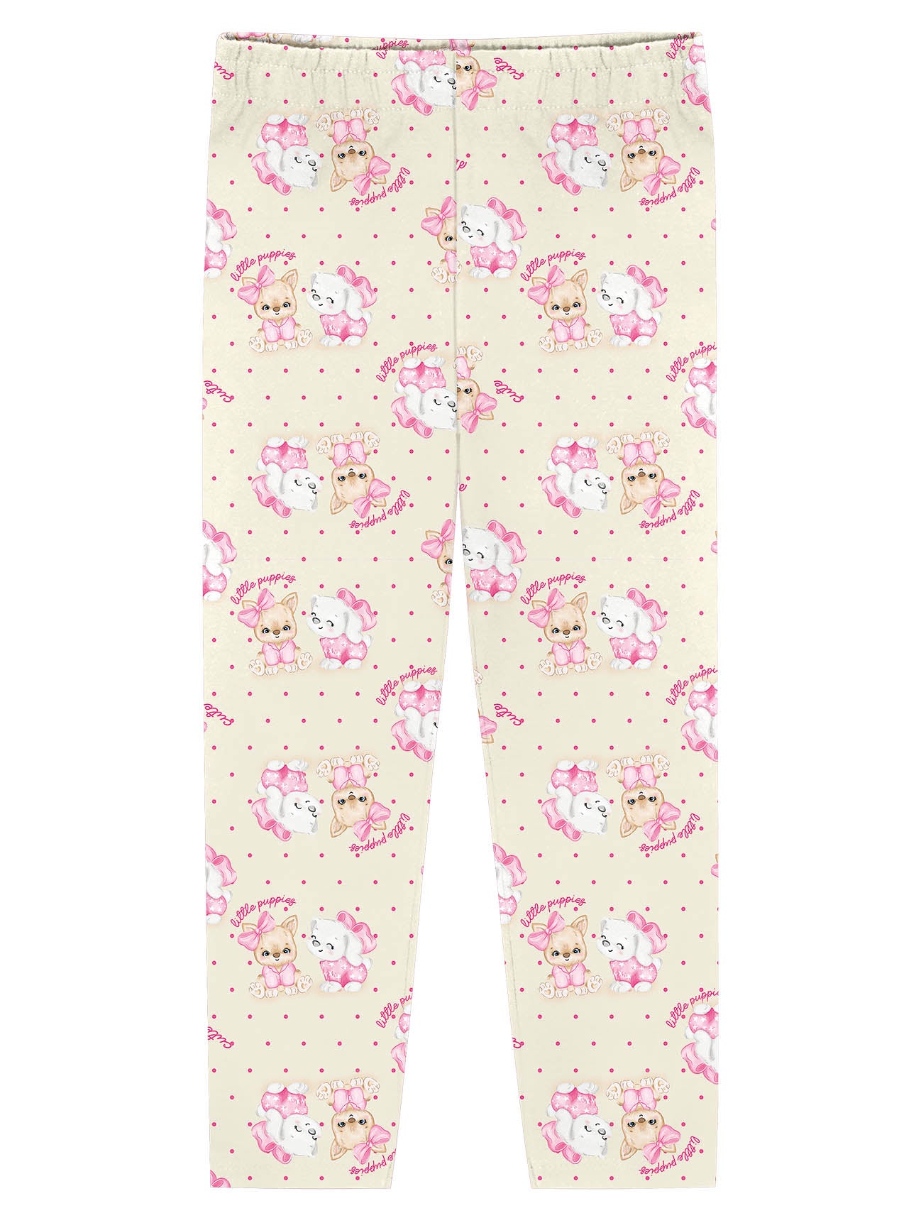 Pijama Infantil Cinti Verão Calça e Blusa Rosa Cachorrinhas