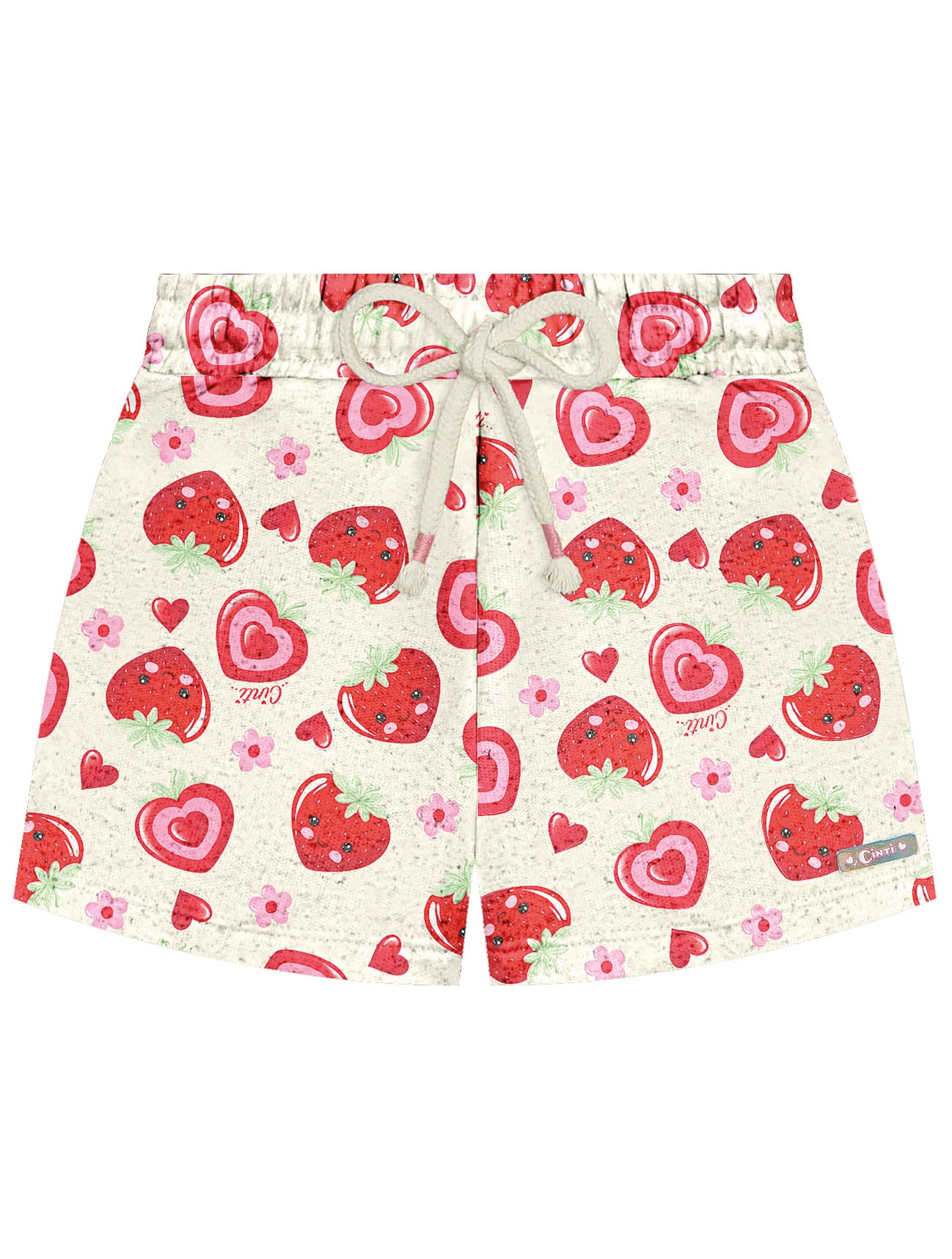 Conjunto Infantil Cinti Verão Shorts e Blusa Moranguinhos