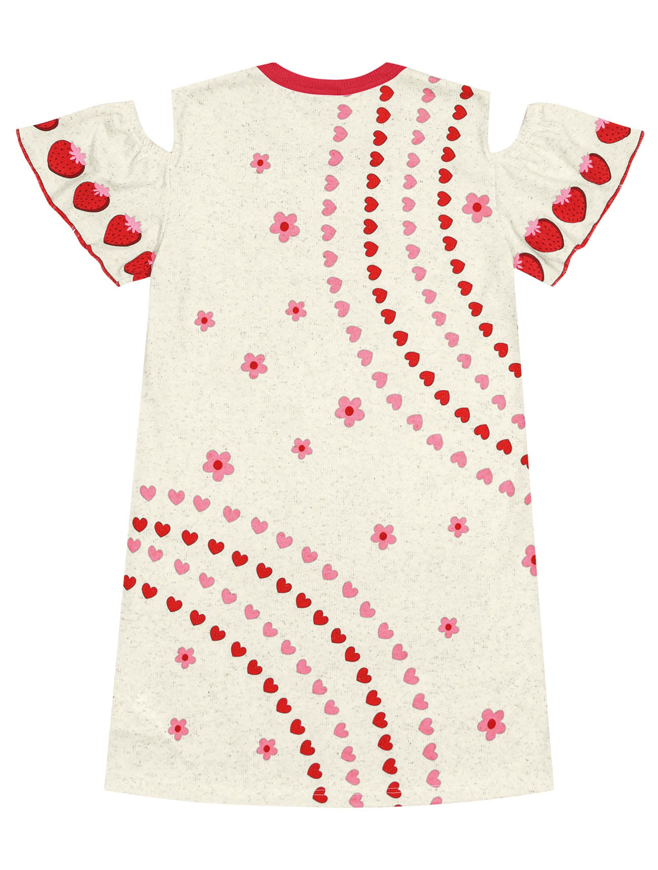 Vestido Infantil Cinti Verão Moranguinho Vermelha