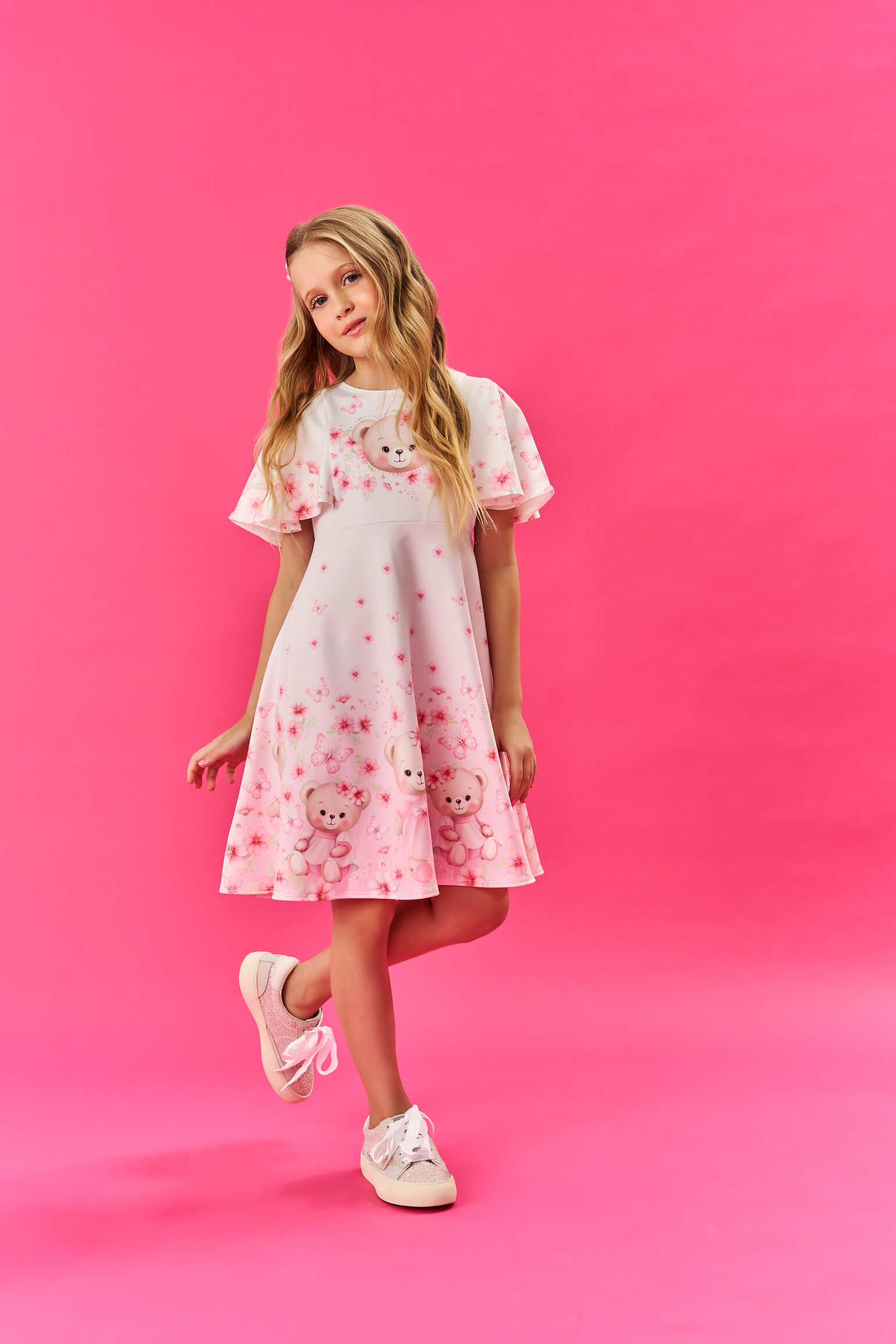 Vestido Infantil Cinti Verão Ursinhas