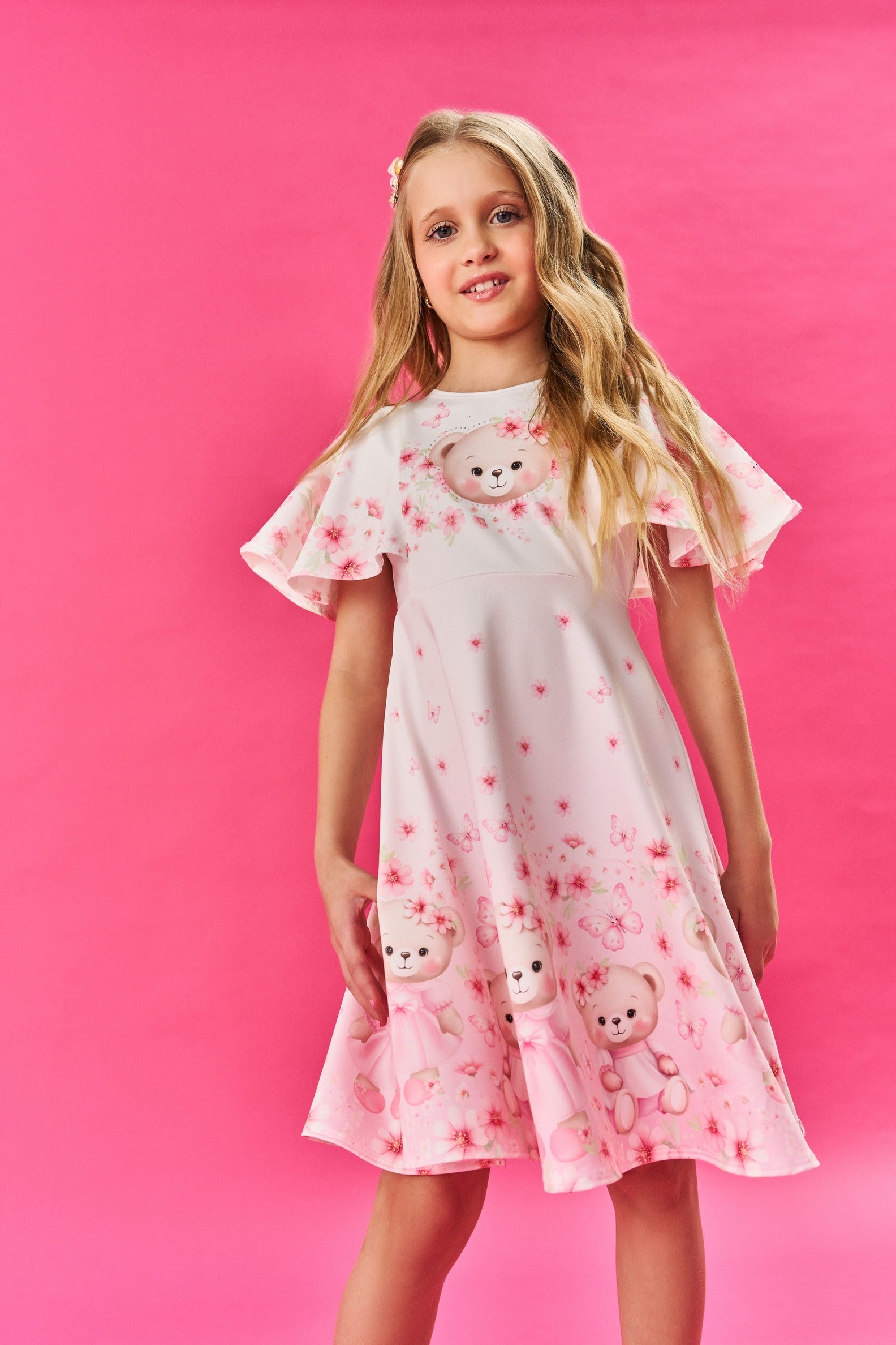Vestido Infantil Cinti Verão Ursinhas