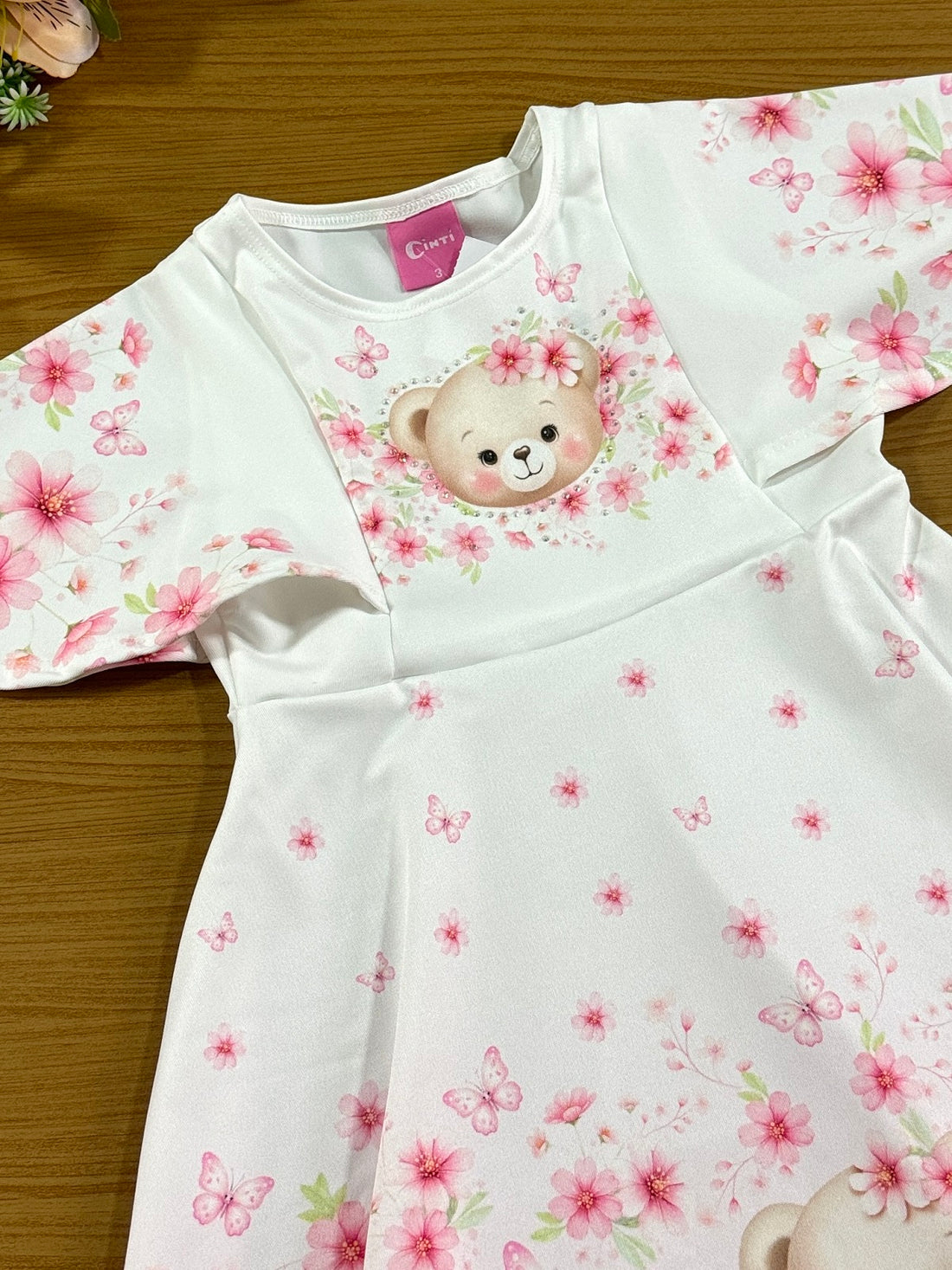 Vestido Infantil Cinti Verão Ursinhas