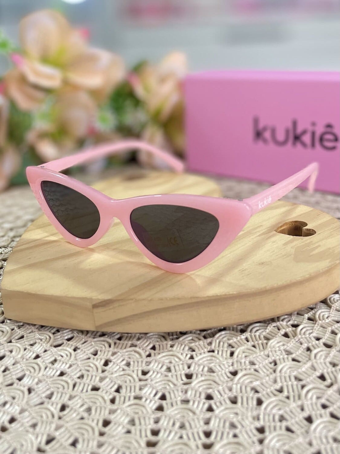 Óculos de Sol Infantil Kukie Verão Rosa Gatinho
