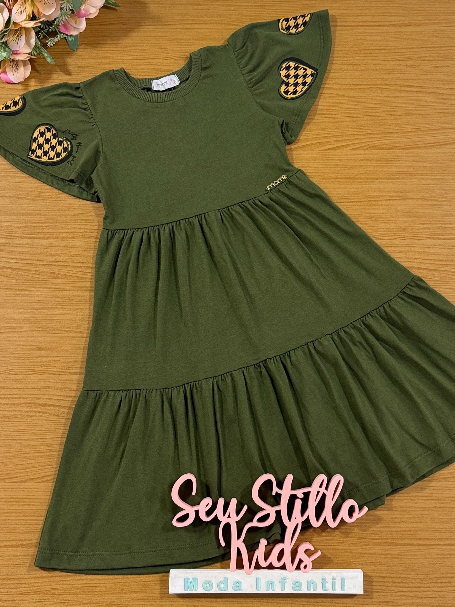 Vestido Infantil Momi Inverno Verde