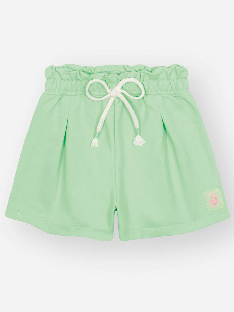 Conjunto Infantil Cinti Verão Shorts Verde, Blusa e Kimono Docinhos