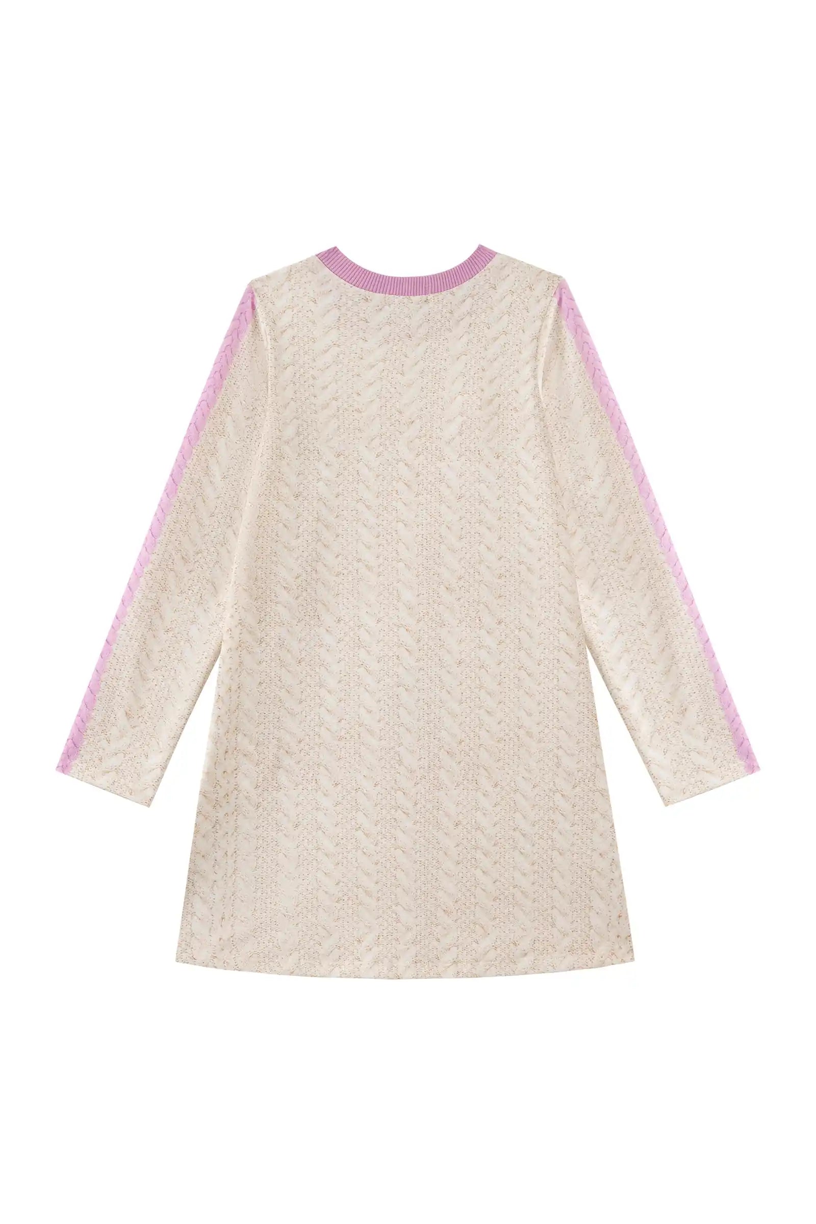 Vestido Infantil Kukiê Inverno Térmico Off White Menininha Esqui