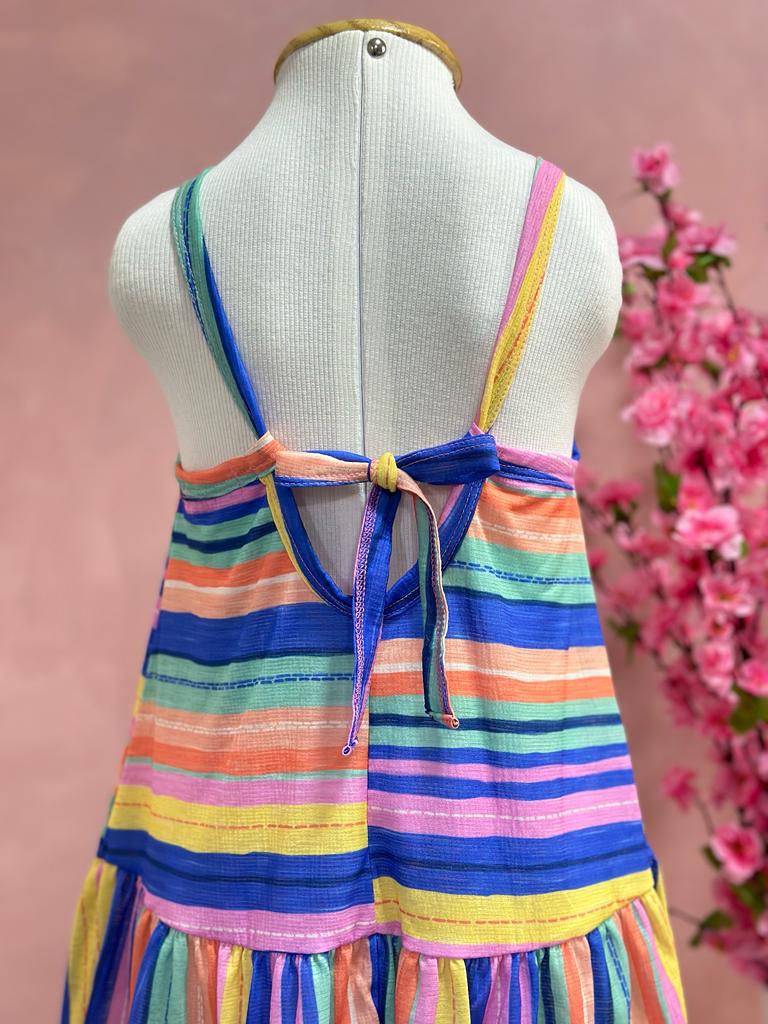 Vestido Infantil Mon Sucre Verão Colorido