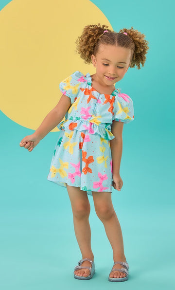 Macaquinho Infantil Mon Sucre Verão Bexiguinhas