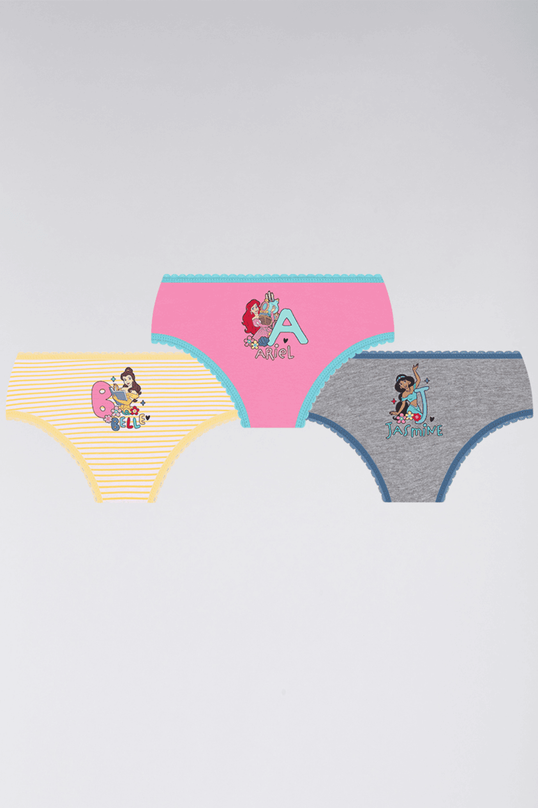 Kit Calcinha Infantil Lupo Princesas Disney
