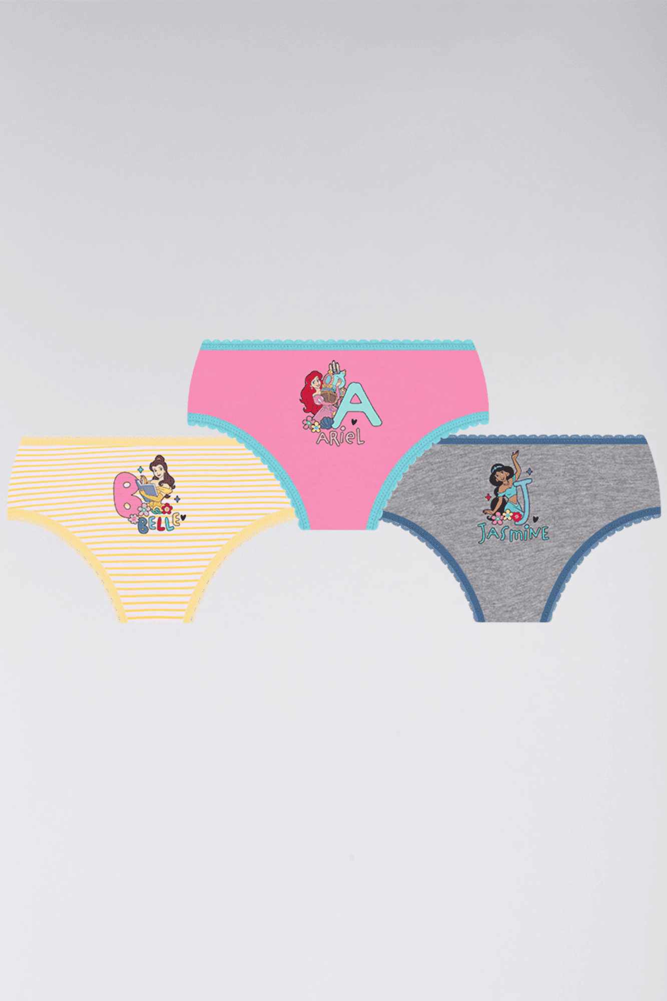 Kit Calcinha Infantil Lupo Princesas Disney