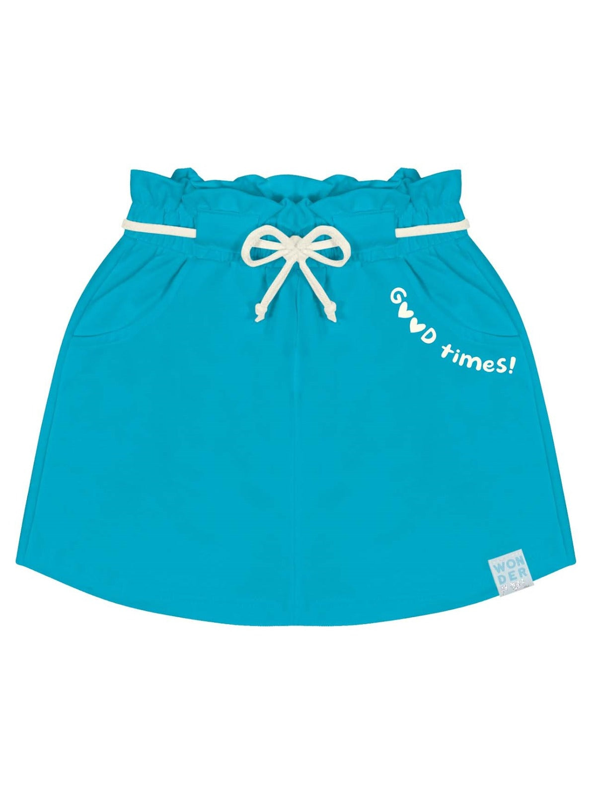 Shorts Saia Infantil Catavento Verão Azul