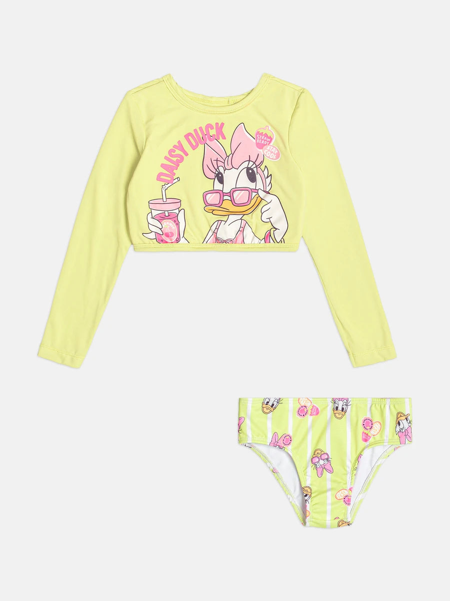 Biquíni Infantil Momi Verde Daisy Duck Disney