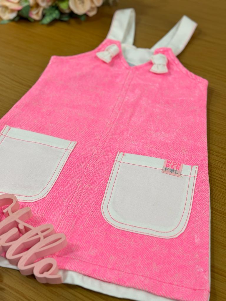Salopete Infantil Catavento Verão Neon