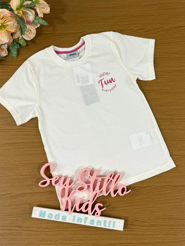 Blusa Infantil Catavento Verão Branca