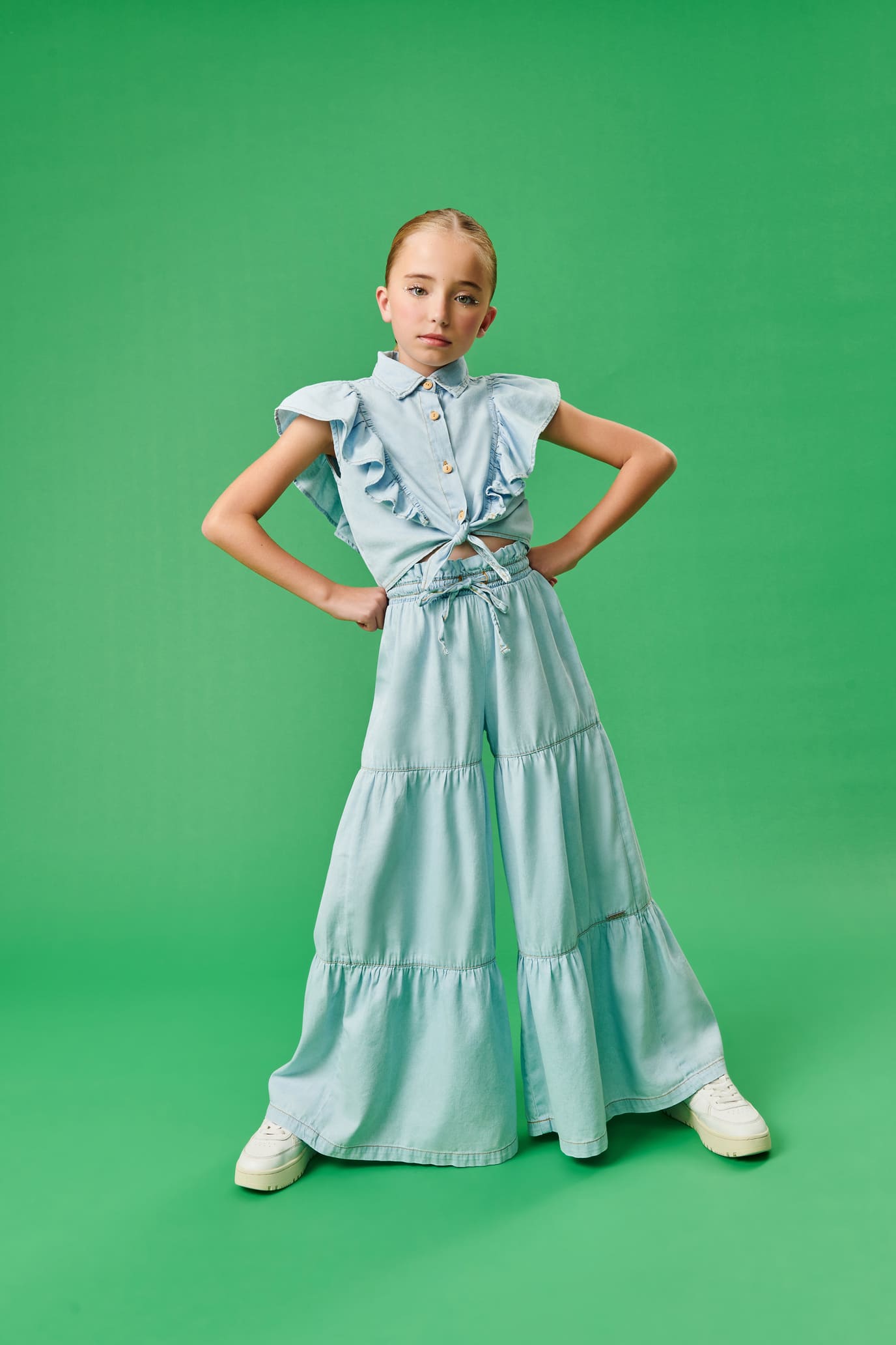 Conjunto Infantil Catavento Verão Com Calça e Blusa
