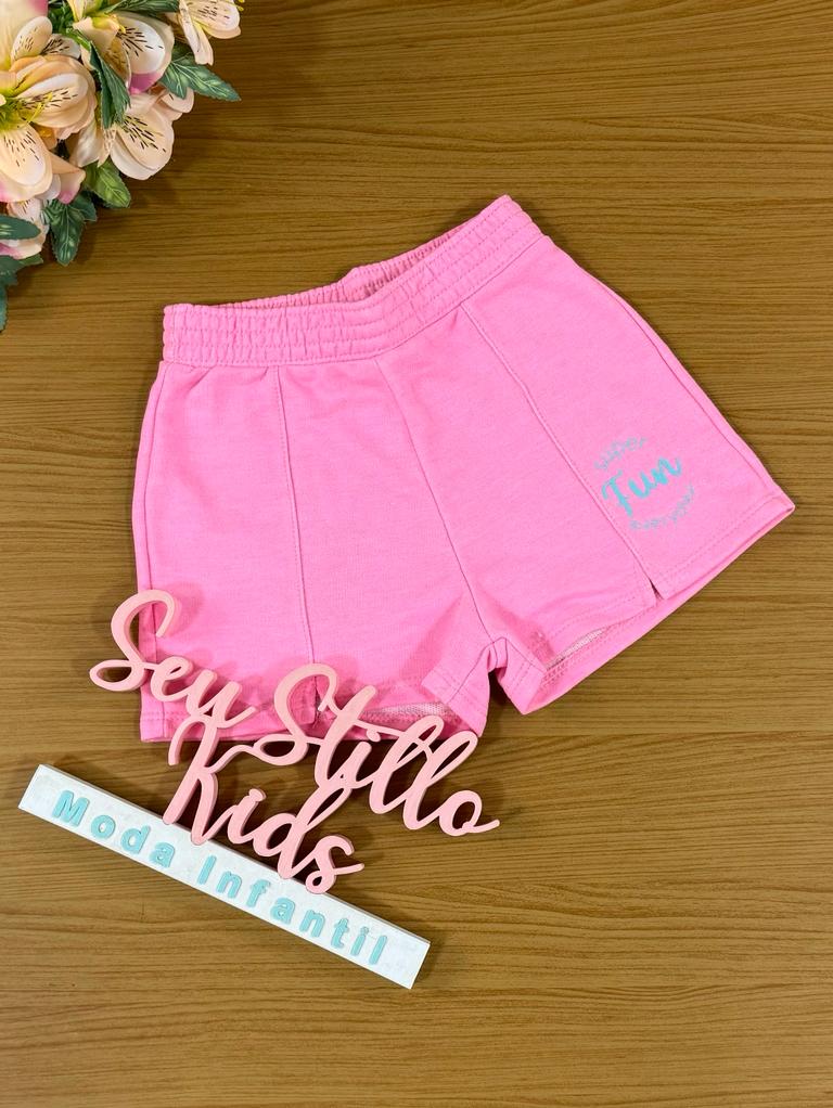 Shorts Infantil Catavento Verão Rosa