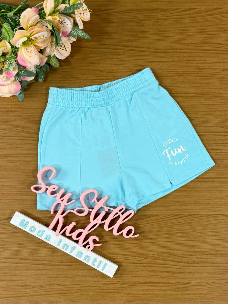 Shorts Infantil Catavento Verão Azul