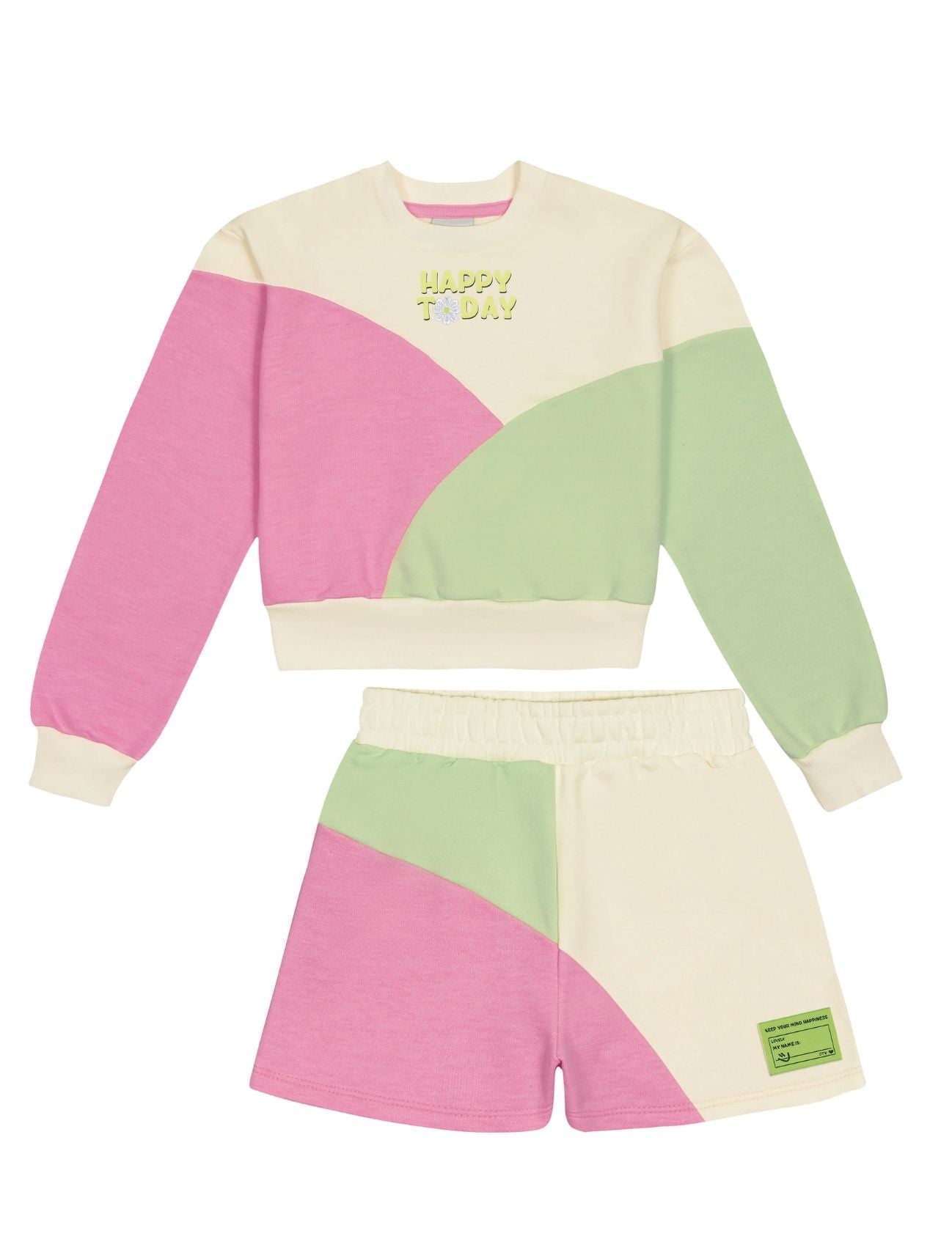 Conjunto Infantil Catavento Inverno com Shorts e Moletom Happy Today