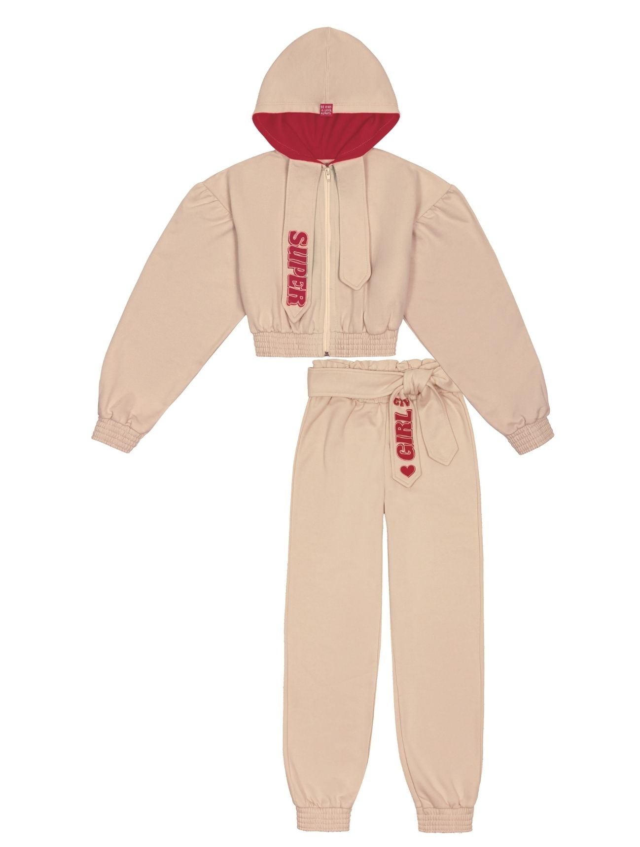 Conjunto Infantil Catavento Inverno Calça e Jaqueta Super Girl
