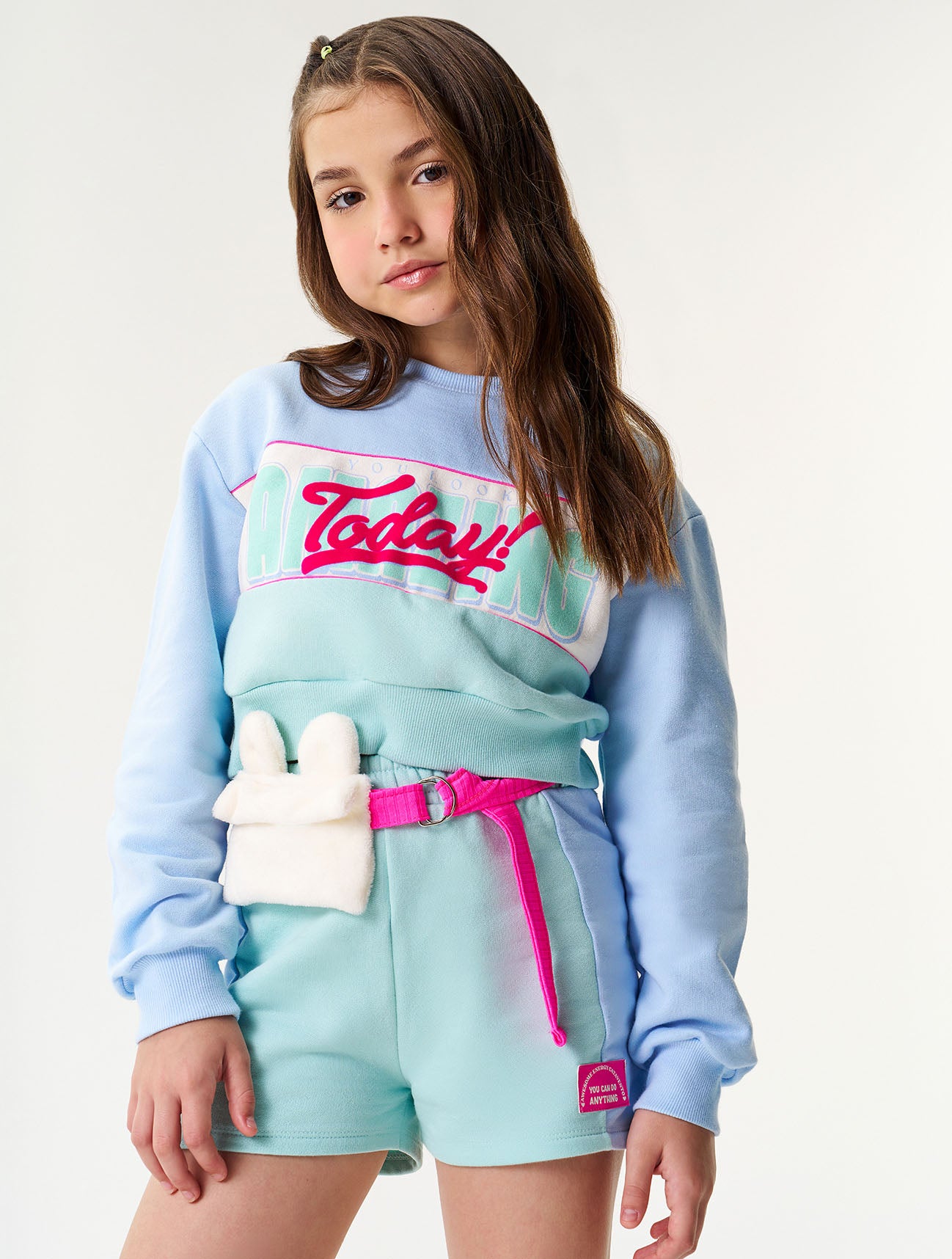 Conjunto Infantil Catavento Inverno com Shorts e Moletom Amazing
