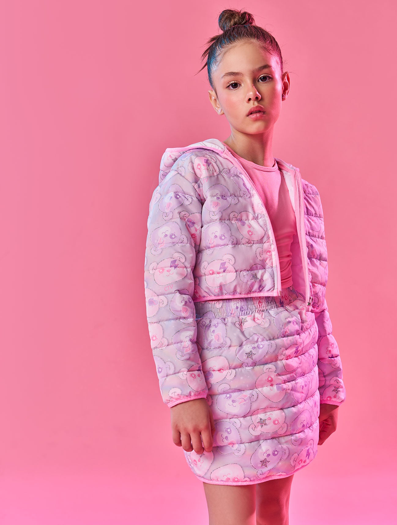 Jaqueta Infantil Catavento Inverno Puffer Ursinhos