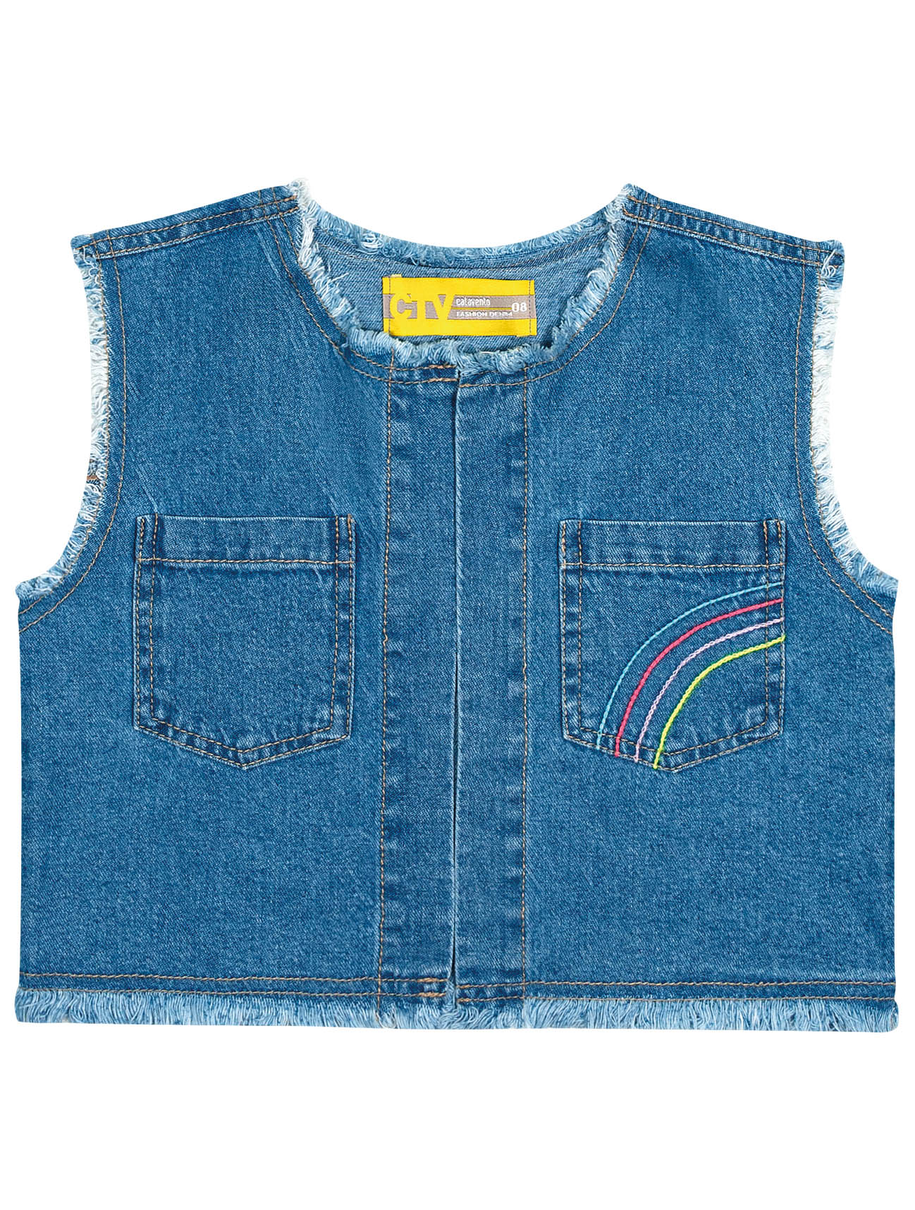Colete Infantil Catavento Verão Jeans