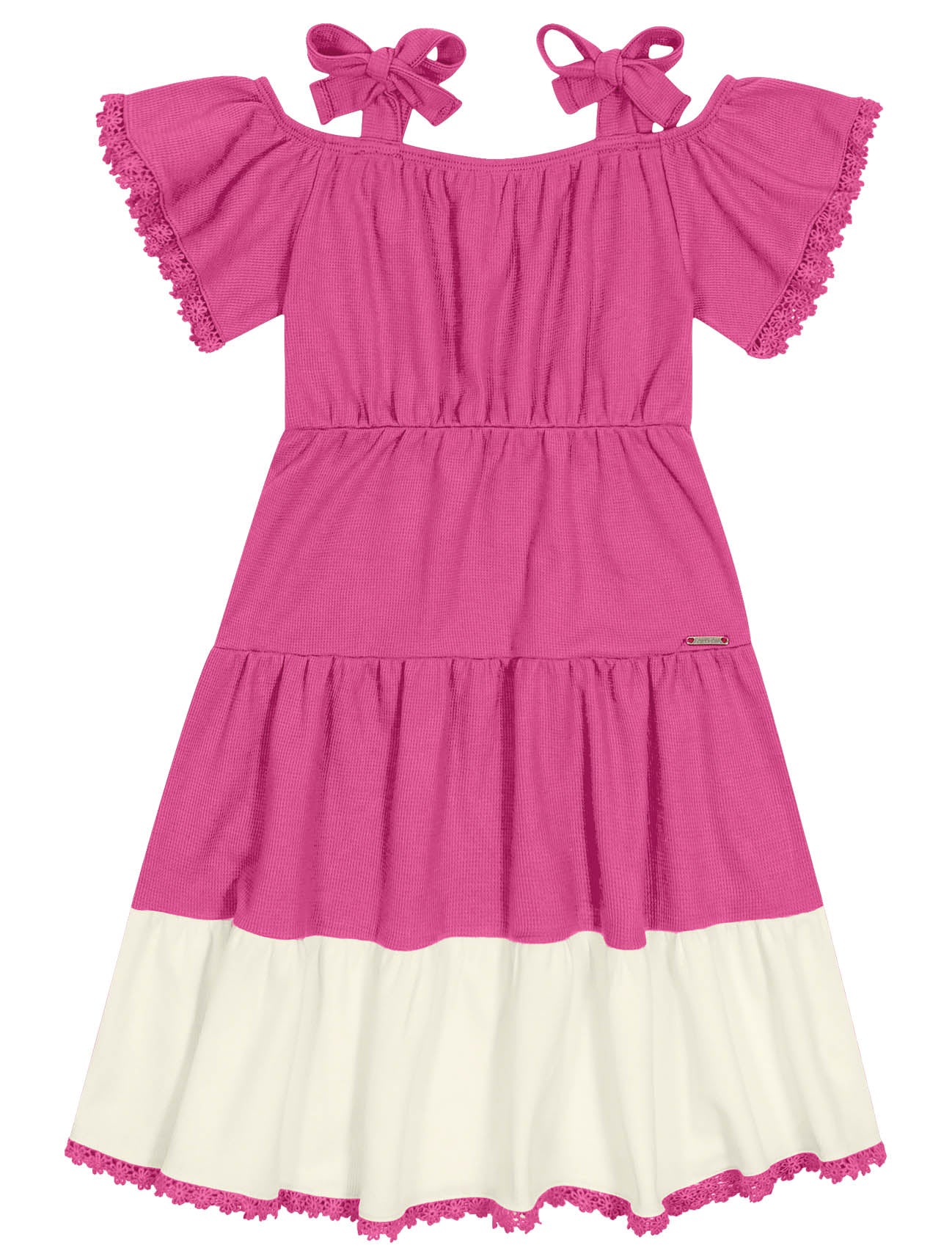 Vestido Infantil Catavento Verão Três Marias Rosa