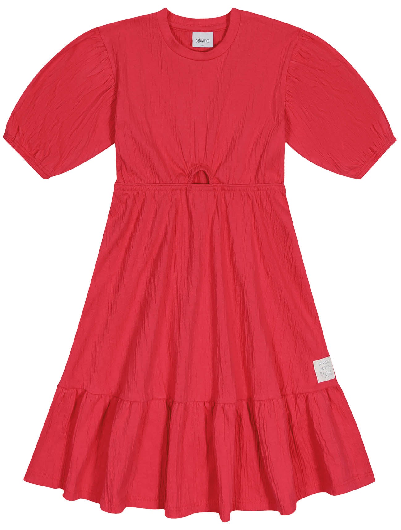 Vestido Infantil Catavento Verão Cereja