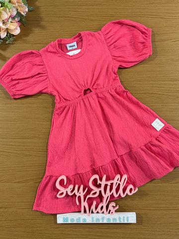 Vestido Infantil Catavento Verão Cereja