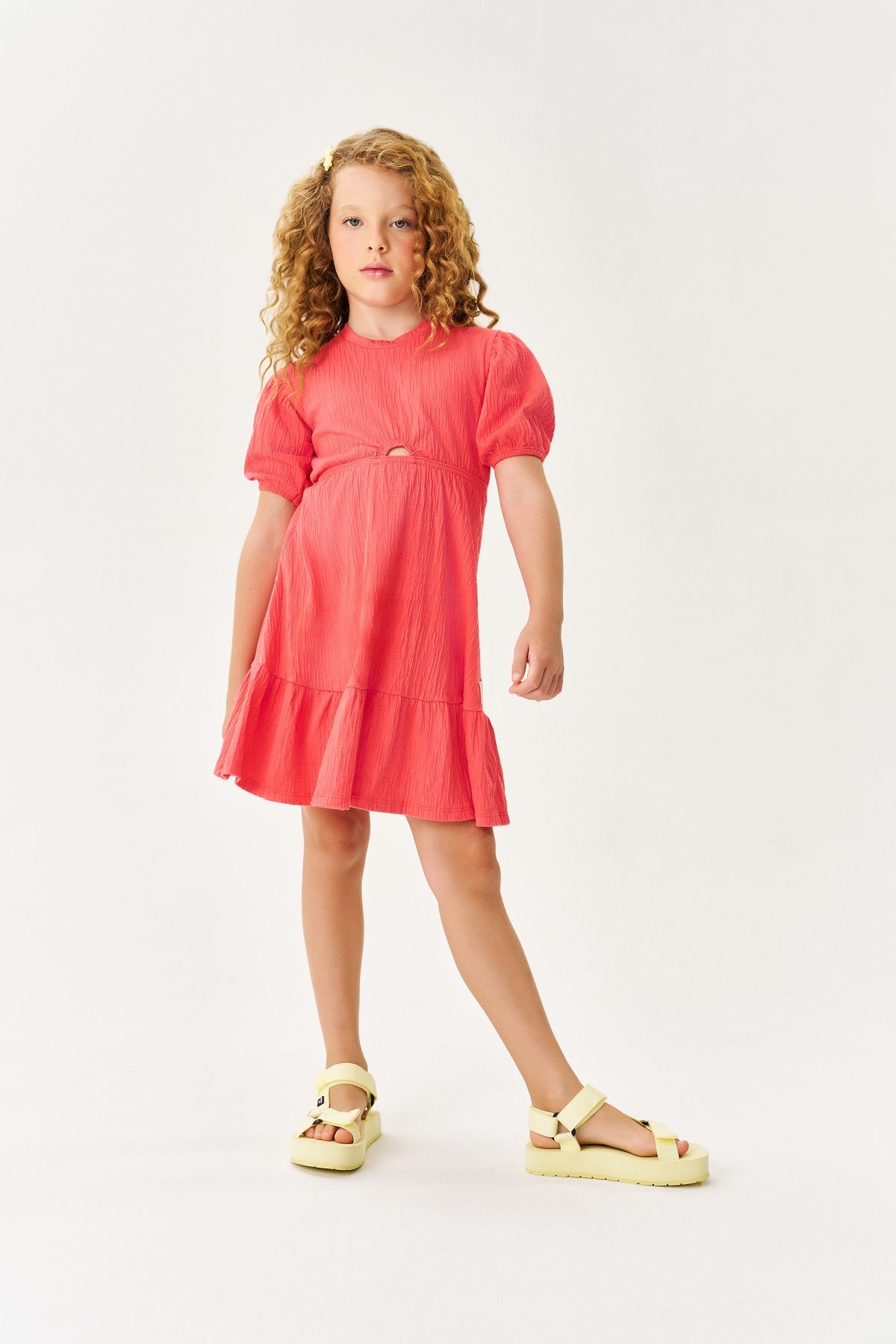 Vestido Infantil Catavento Verão Cereja