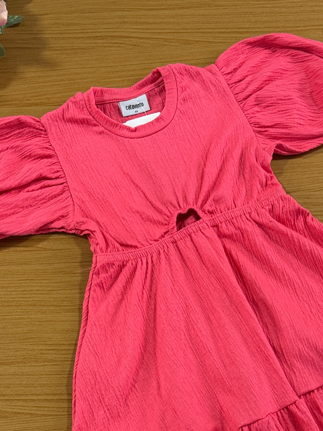 Vestido Infantil Catavento Verão Cereja