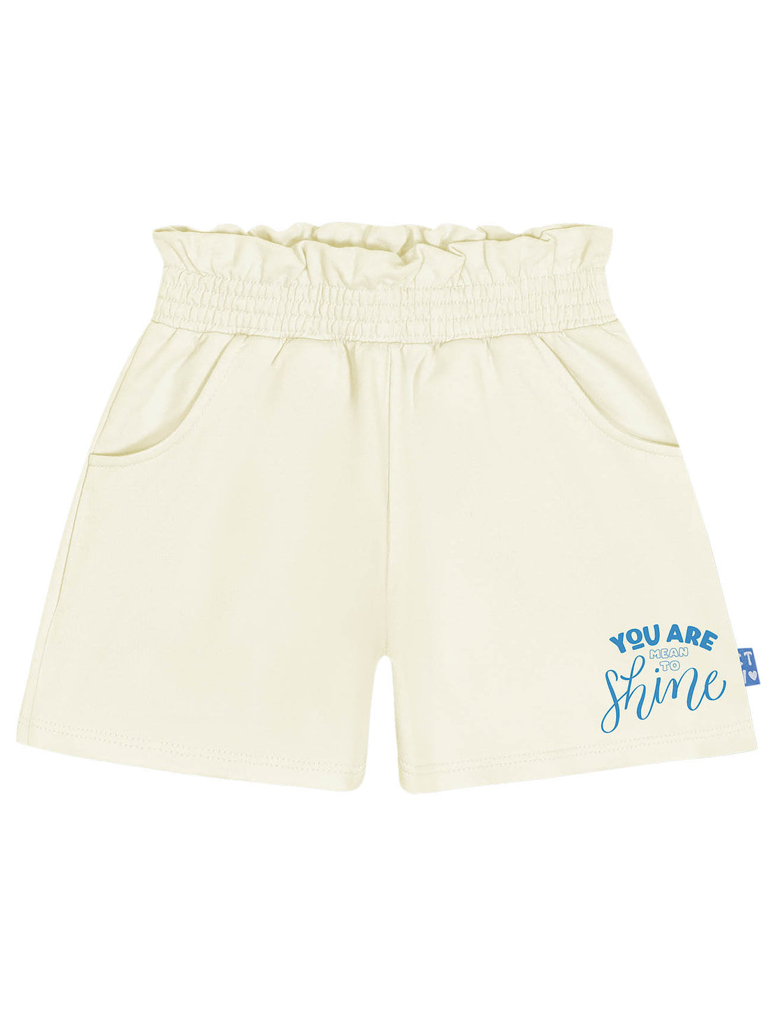 Conjunto Infantil Catavento Verão Shorts e Blusa Off White Shine