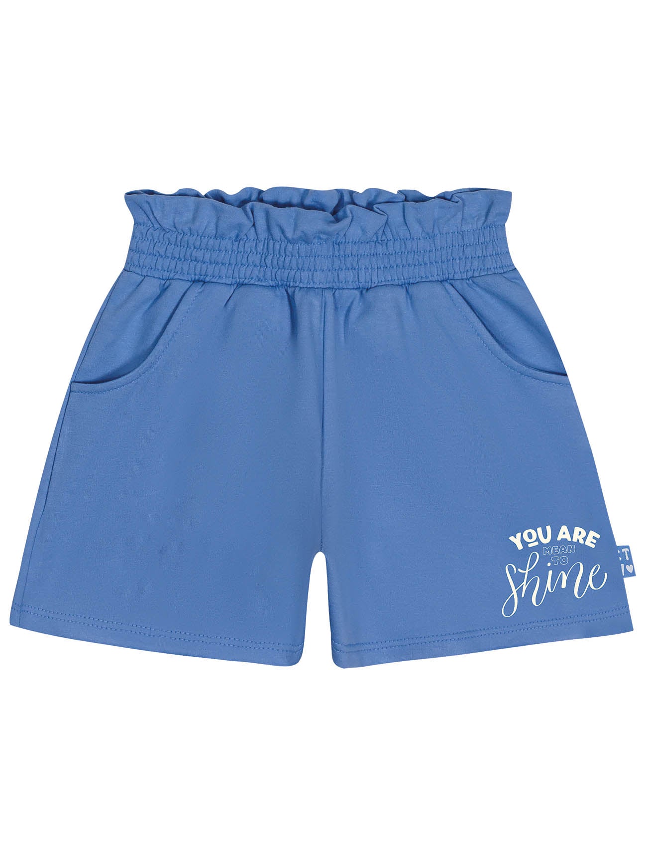Conjunto Infantil Catavento Verão Shorts e Blusa Azul Shine