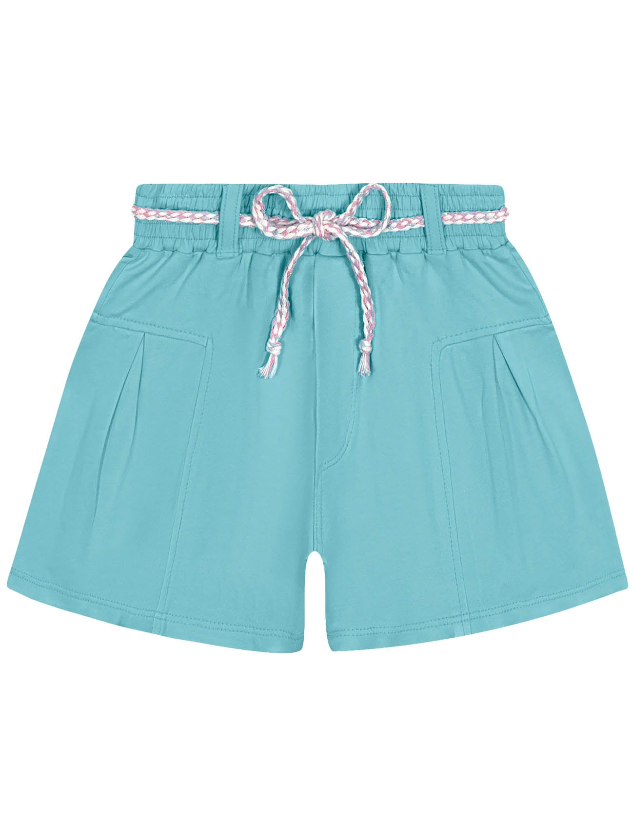 Conjunto Infantil Catavento Verão Shorts e Blusa Azul Litoral