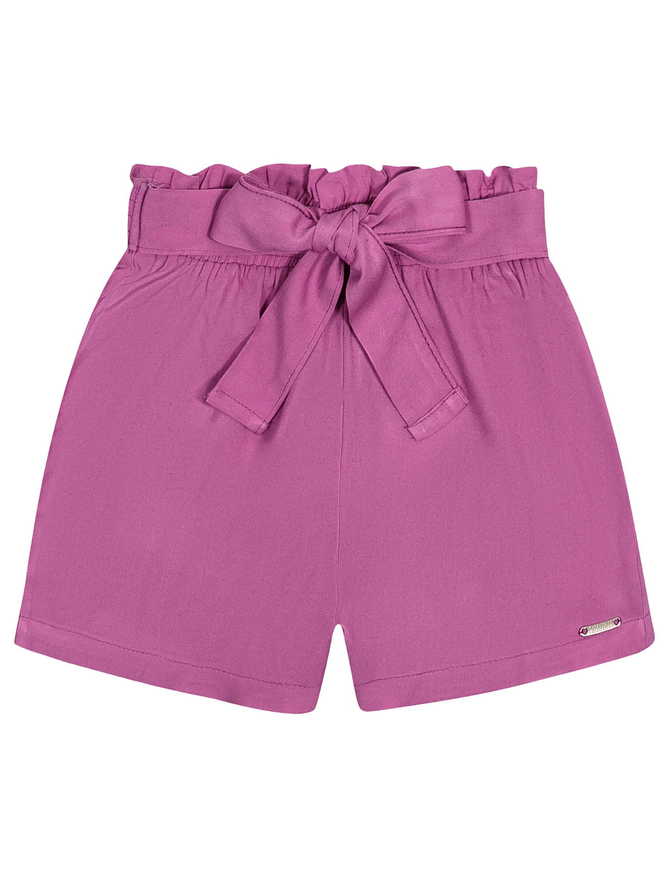 Conjunto Infantil Catavento Verão Shorts, Top e Camisa Roxo