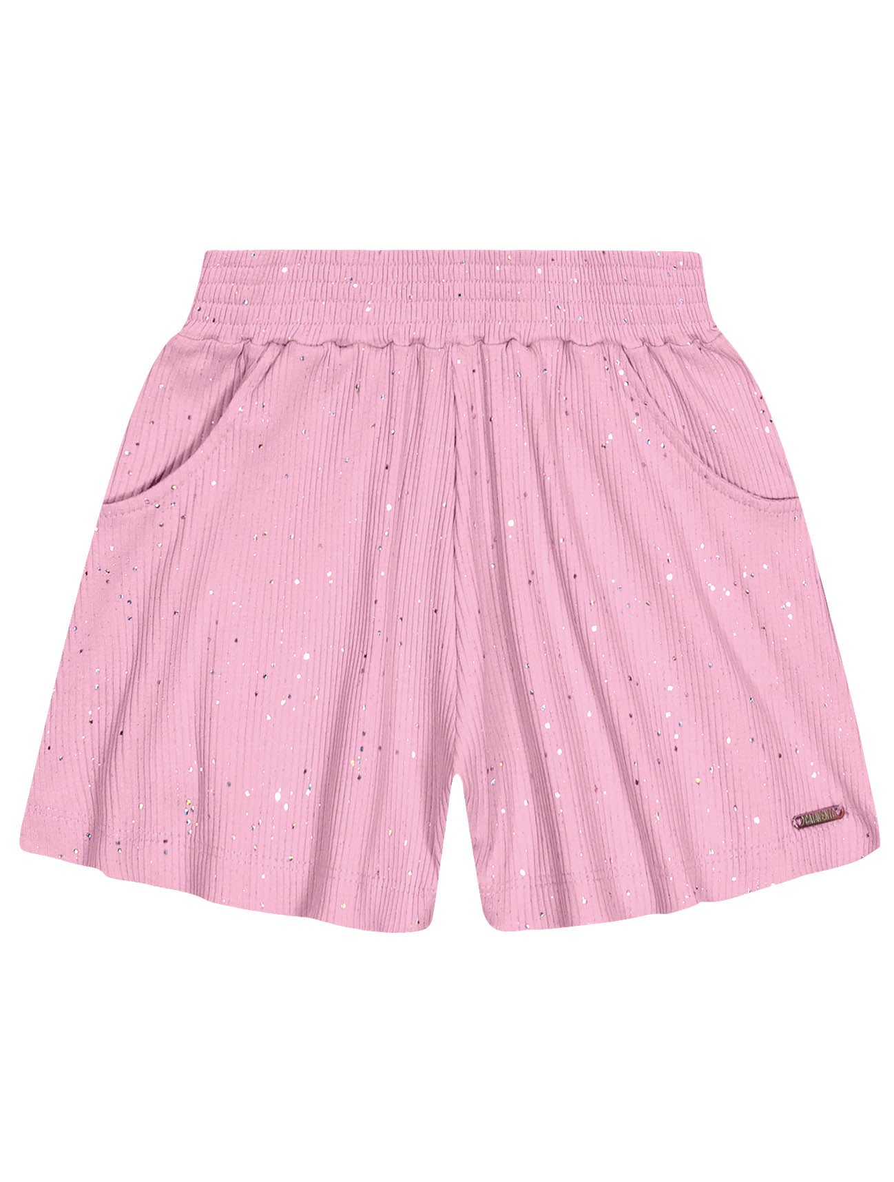 Conjunto Infantil Catavento Verão Shorts Rosa, Blusa e Bolsinha Good