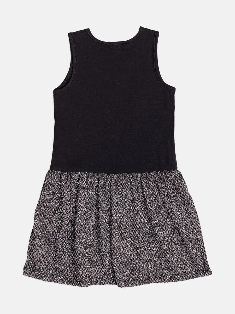 Vestido Infantil Momi Inverno com Casaco Preto Daisy Disney