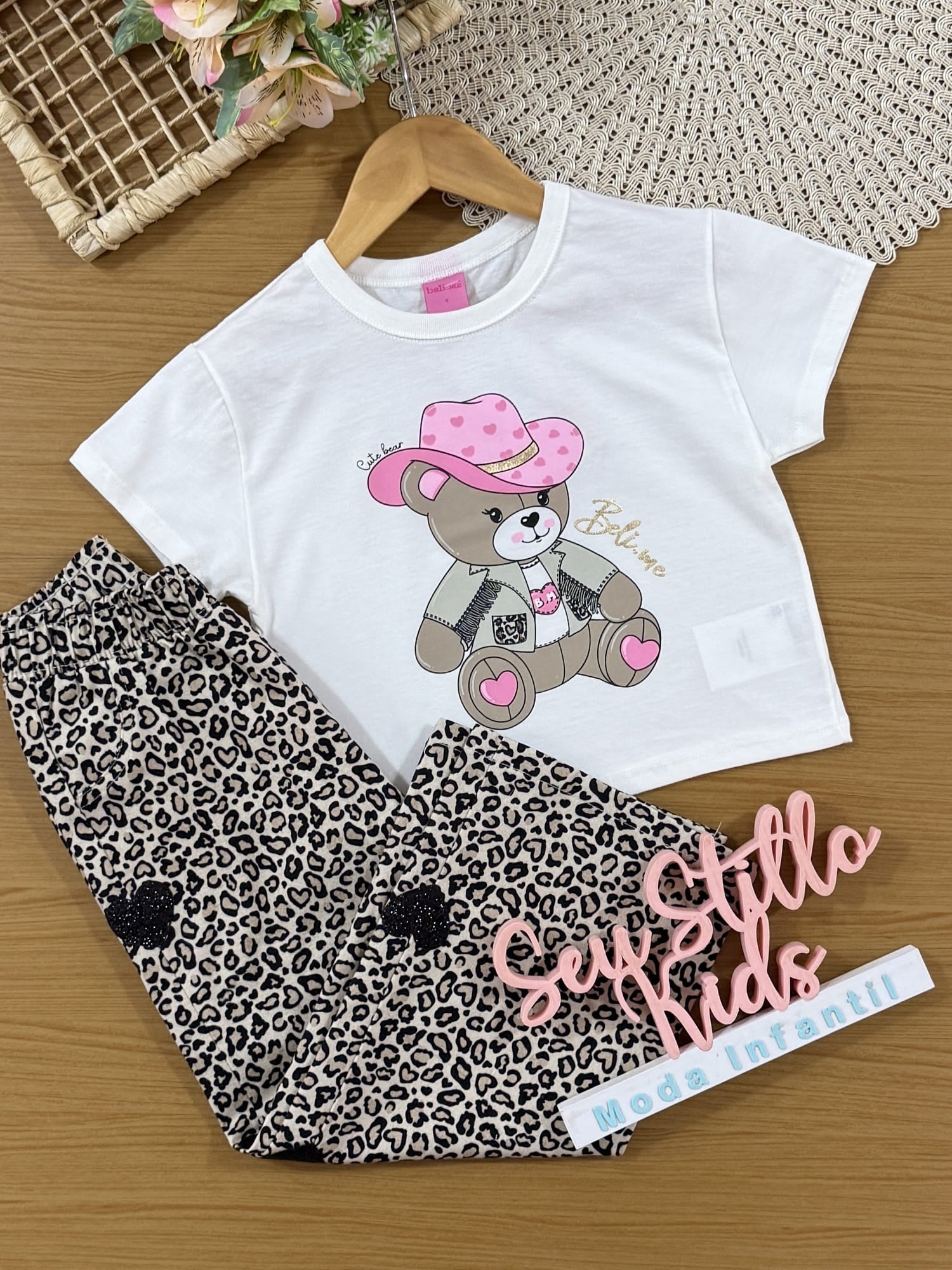 Blusa Infantil Belime Verão Usinha Cowgirl Branca
