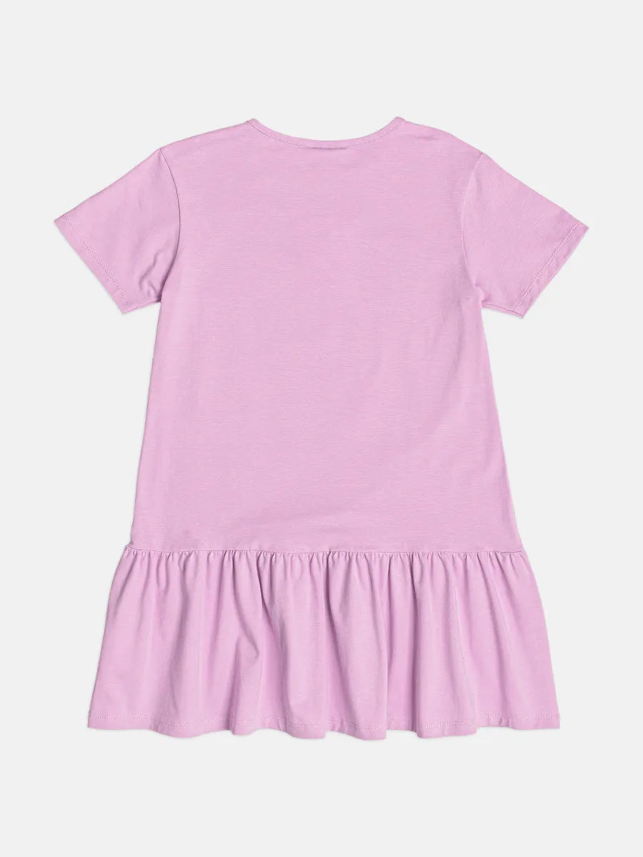 Vestido Infantil Bimbi Lilás Flores